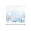 WINTER THEMED STRAIGHT TENSION FABRIC MEDIA WALL.