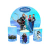 Frozen Princess Event Party Round Backdrop Kit - Model 1.