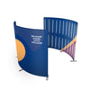 Custom Printed 360° Spinner Booth Enclosure Backdrop with LED Light.