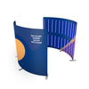 Custom Printed 360° Spinner Booth Enclosure Backdrop with LED Light.
