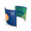 Custom Printed 360° Spinner Booth Enclosure Backdrop with LED Light.