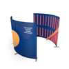 Custom Printed 360° Spinner Booth Enclosure Backdrop with LED Light.