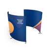 Custom Printed 360° Spinner Booth Enclosure Backdrop with LED Light.