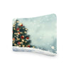 Snowy Blue CURVED TENSION FABRIC MEDIA WALL.