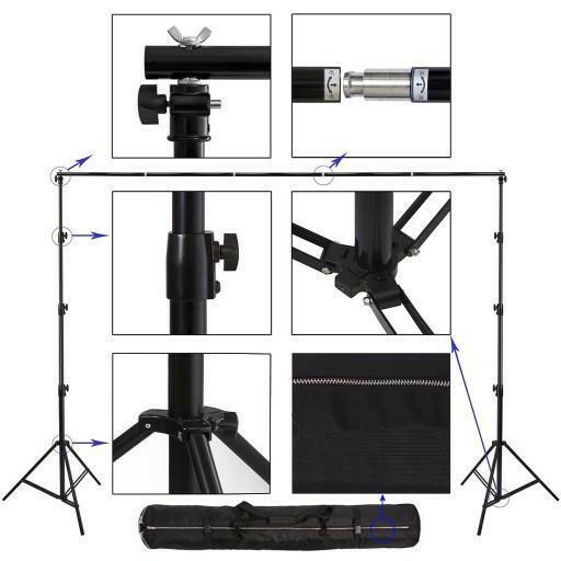 Double Wide Photography Backdrop Stand 6m Wide x 3m Tall.