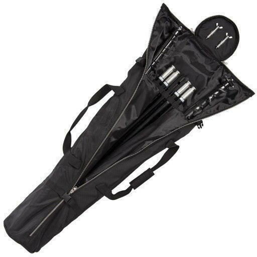 6m W x 6m H Black Photography Backdrop with Backdrop Stand.