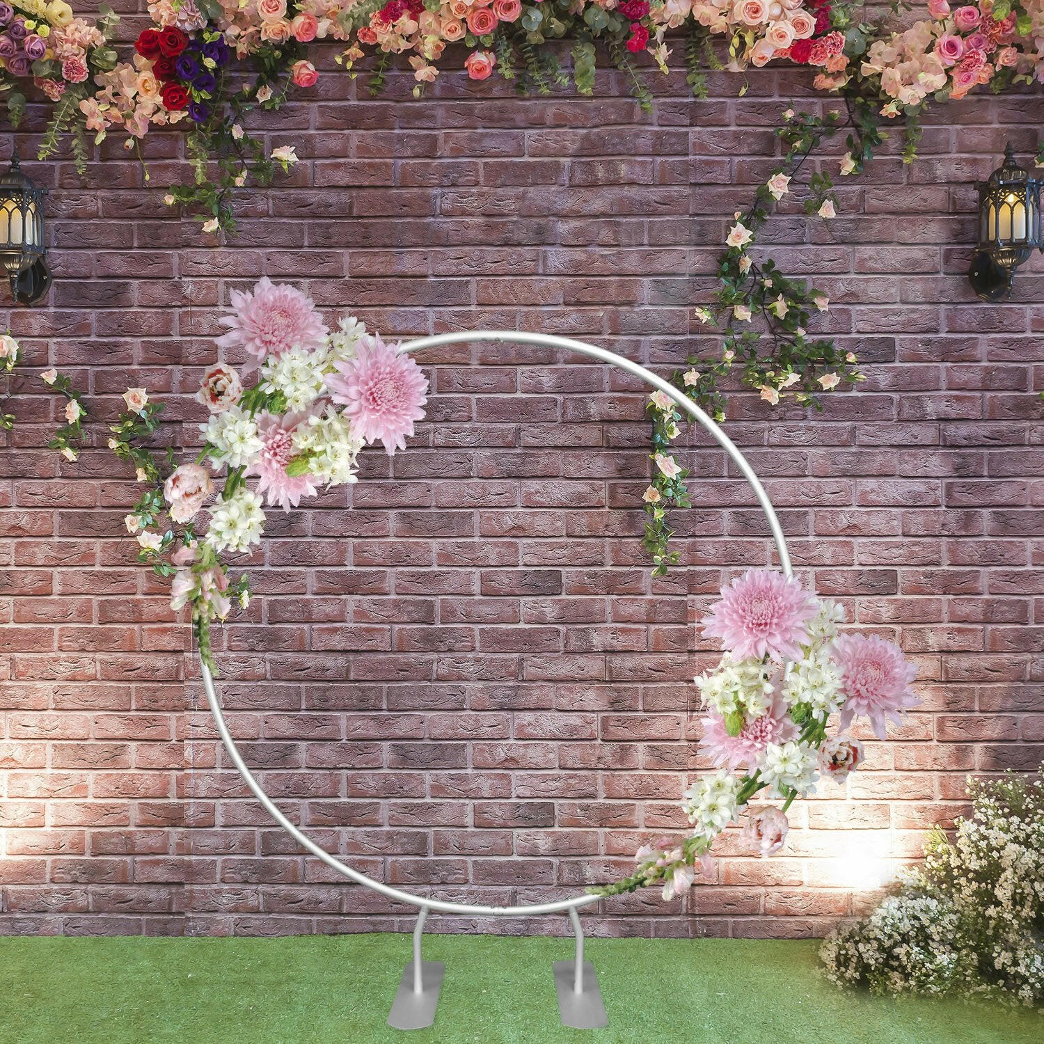 Circular Backdrop Stand ( Diameter 2m) for Wedding & Birthday Parties Decorations.