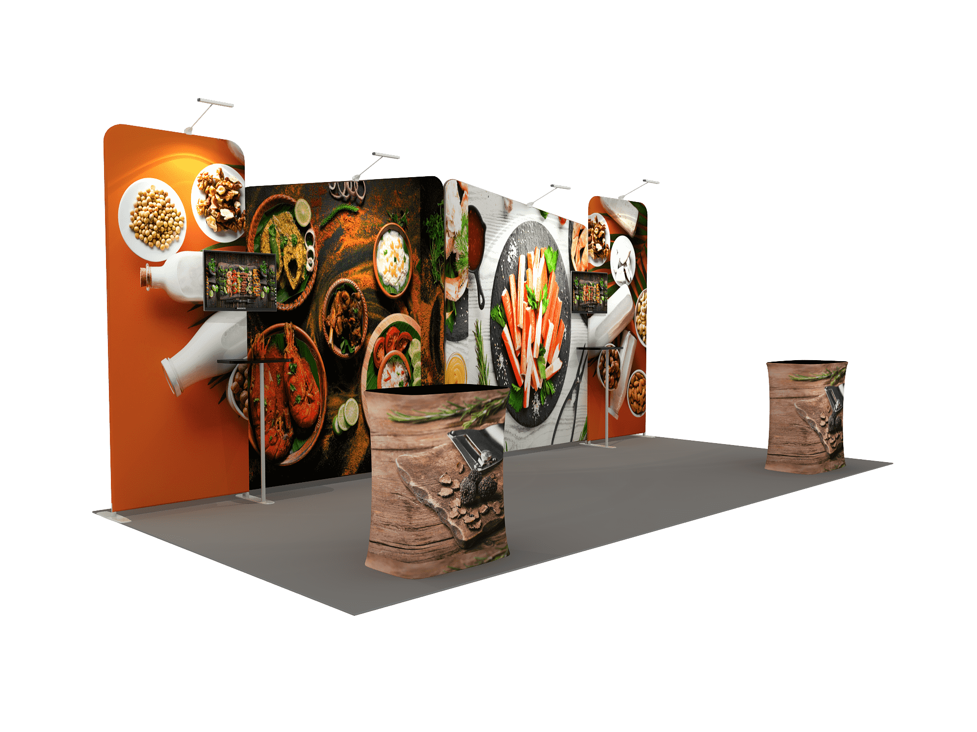 Portable Exhibit Display 6m x 3m - Model 1.