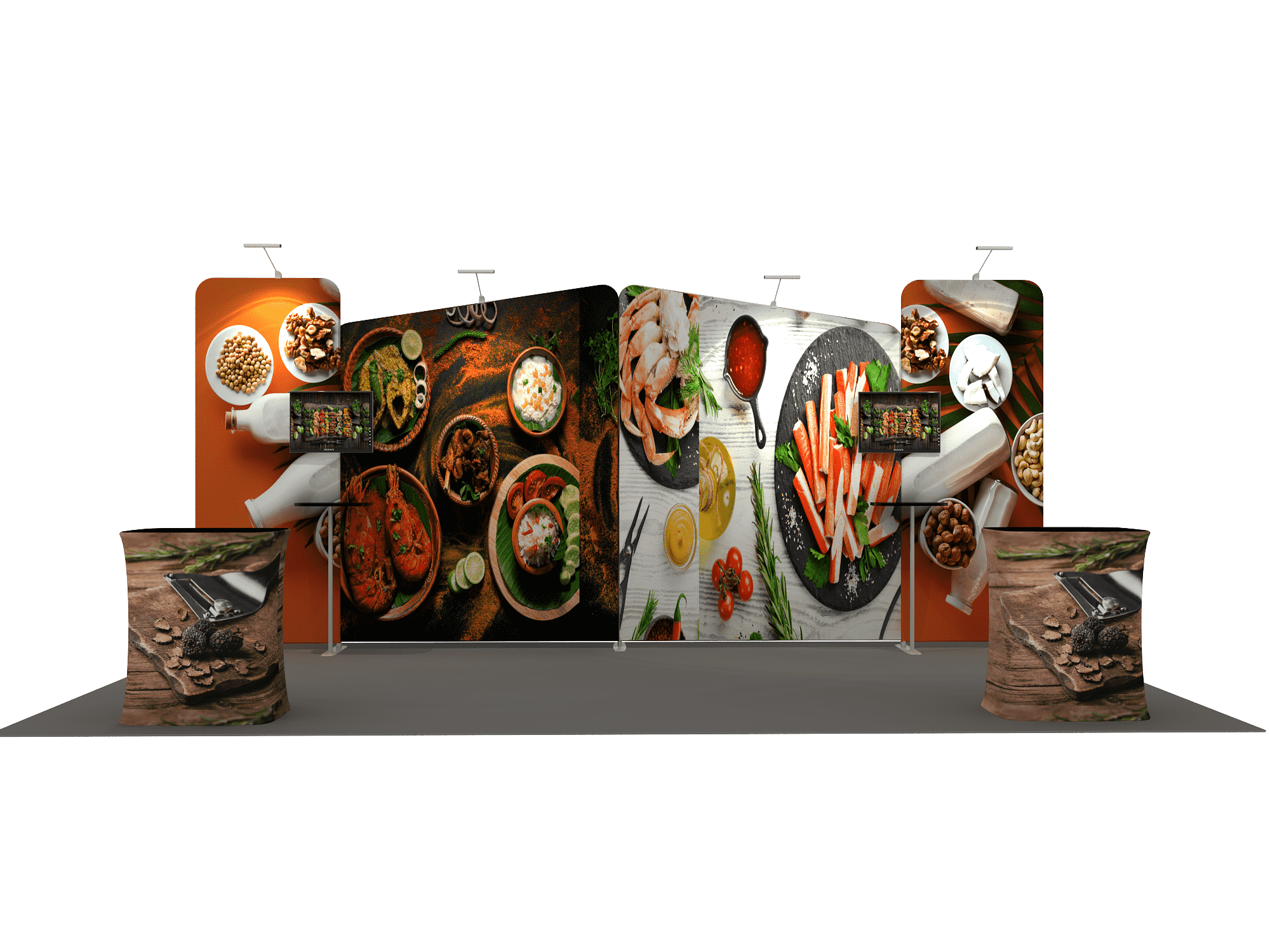 Portable Exhibit Display 6m x 3m - Model 1.