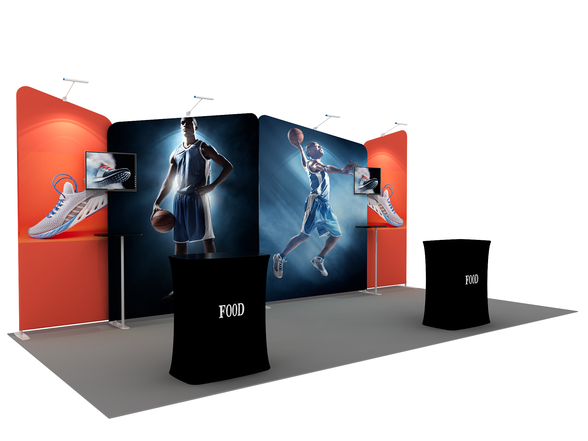 Portable Exhibit Display 6m x 3m - Model 2.