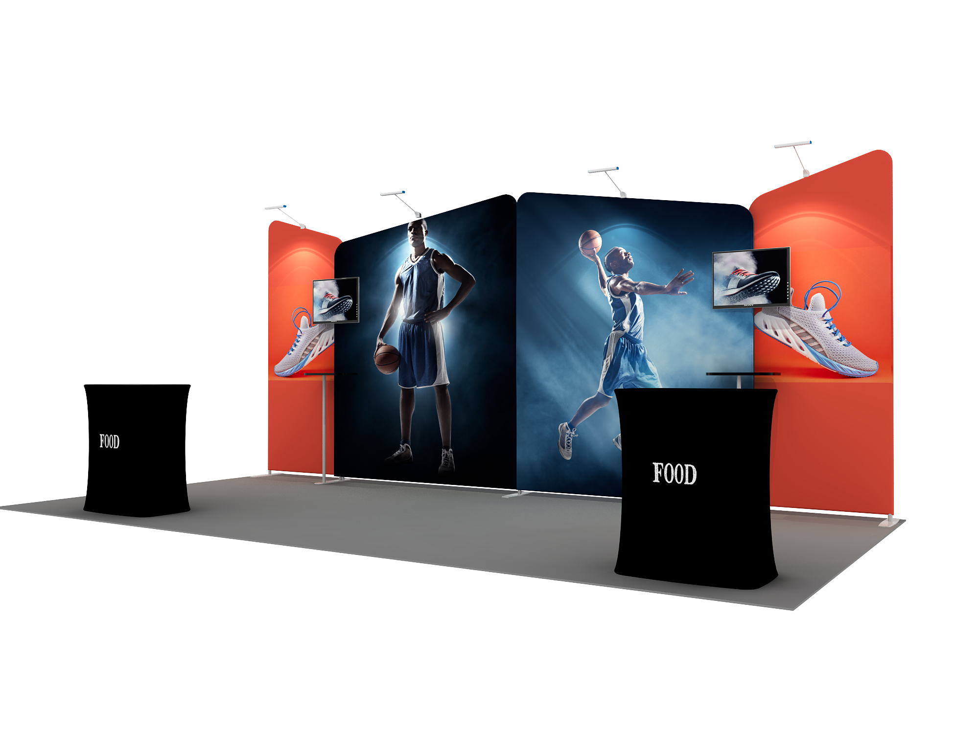 Portable Exhibit Display 6m x 3m - Model 2.