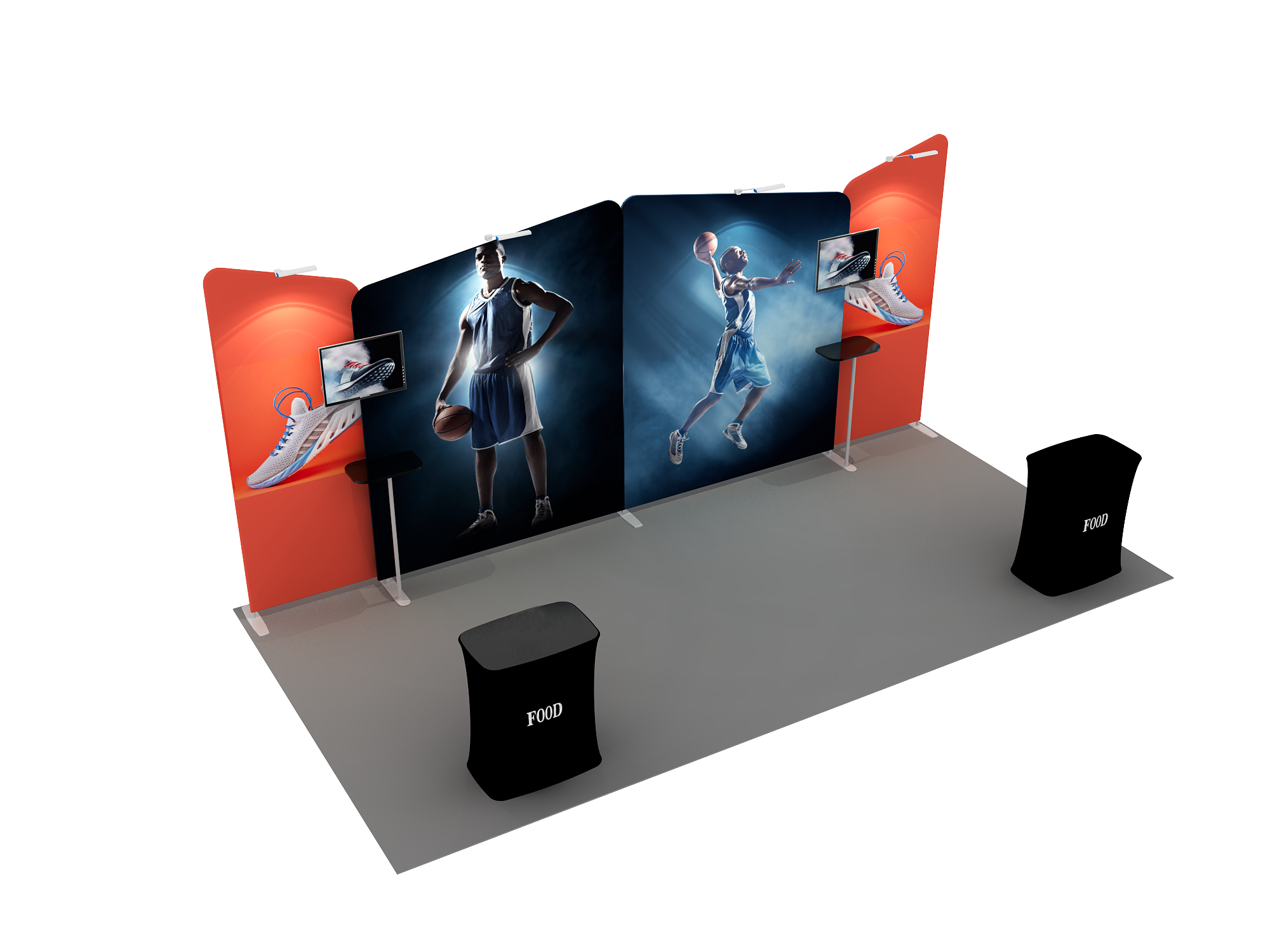 Portable Exhibit Display 6m x 3m - Model 2.