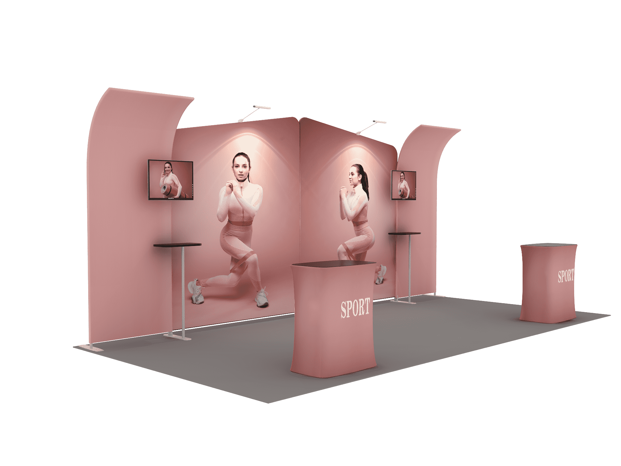 Portable Exhibit Display 6m x 3m - Model 3.
