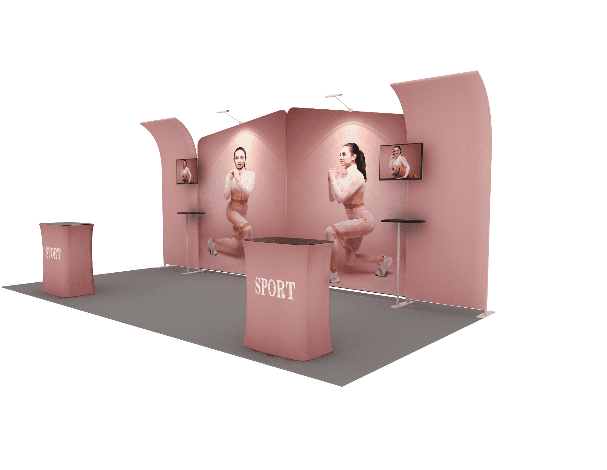 Portable Exhibit Display 6m x 3m - Model 3.