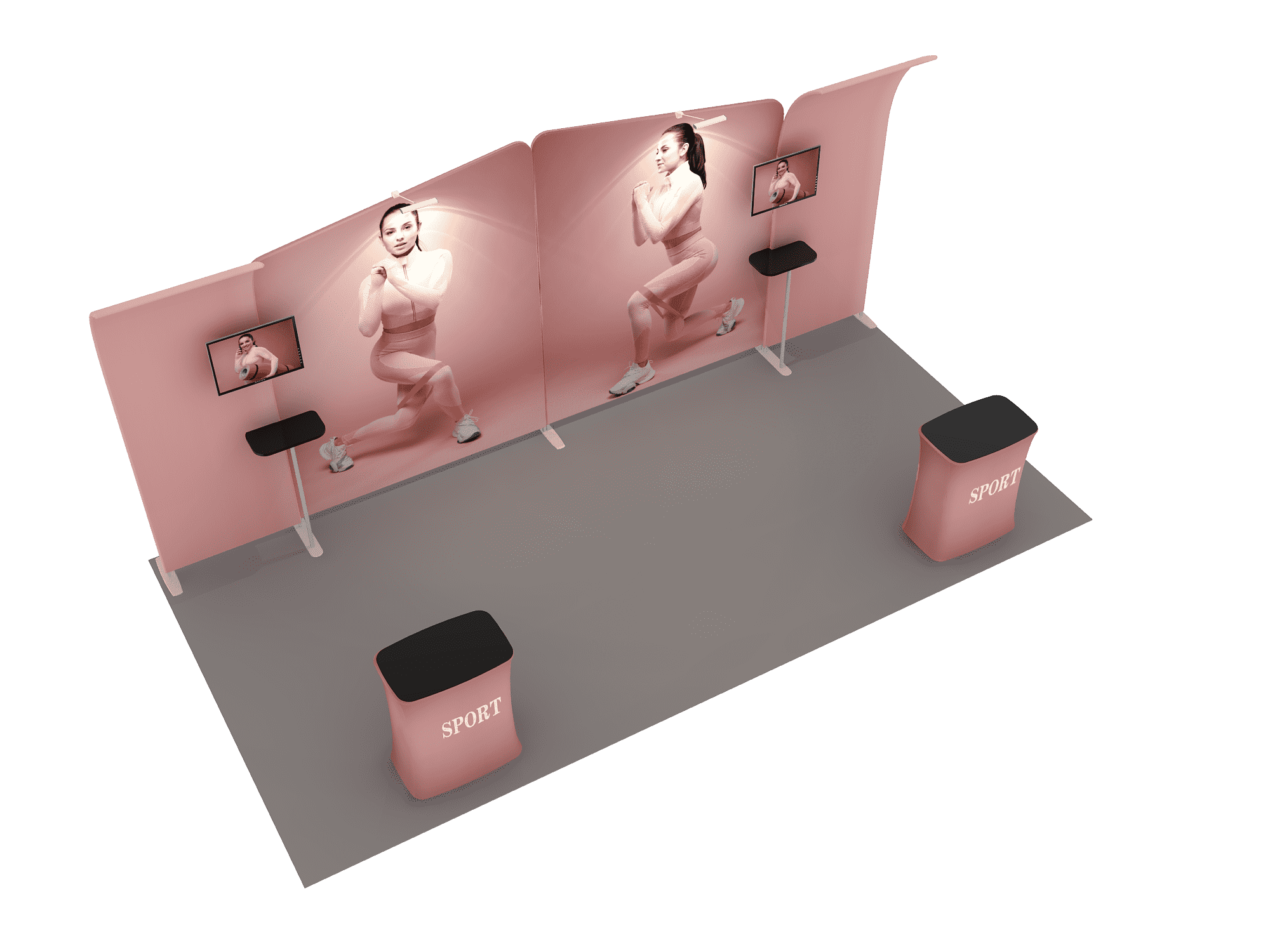 Portable Exhibit Display 6m x 3m - Model 3.