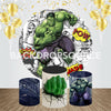 Avengers Hulk Event Party Round Backdrop Kit.