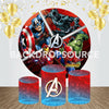 Avengers Event Party Round Backdrop Kit.