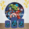 Hulk Avengers Event Party Round Backdrop Kit.