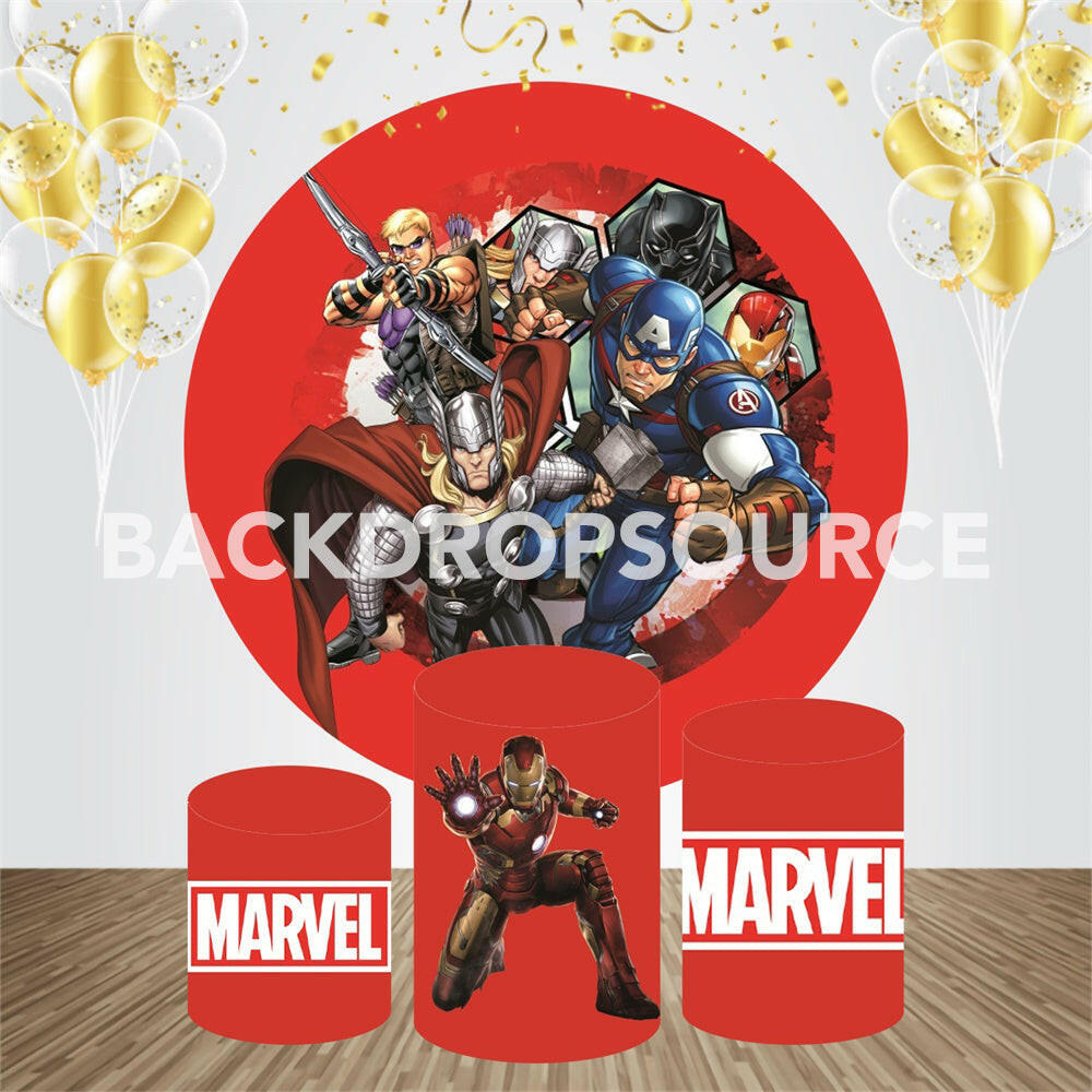 Marvel Studio Event Party Round Backdrop Kit.