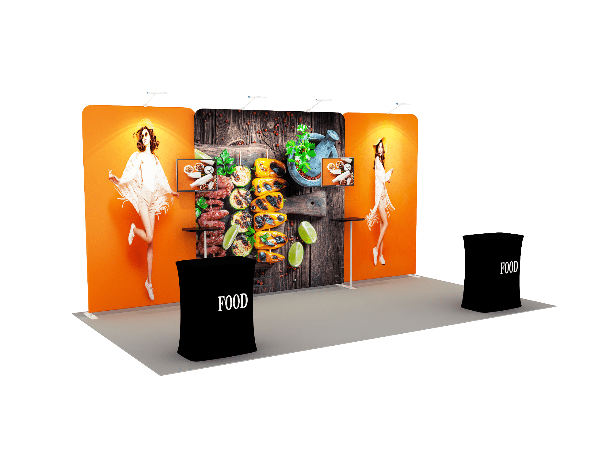 Portable Exhibit Display 6m x 3m - Model 4.