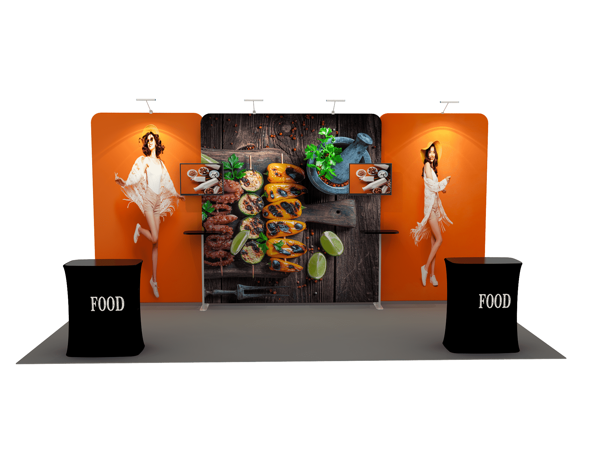 Portable Exhibit Display 6m x 3m - Model 4.