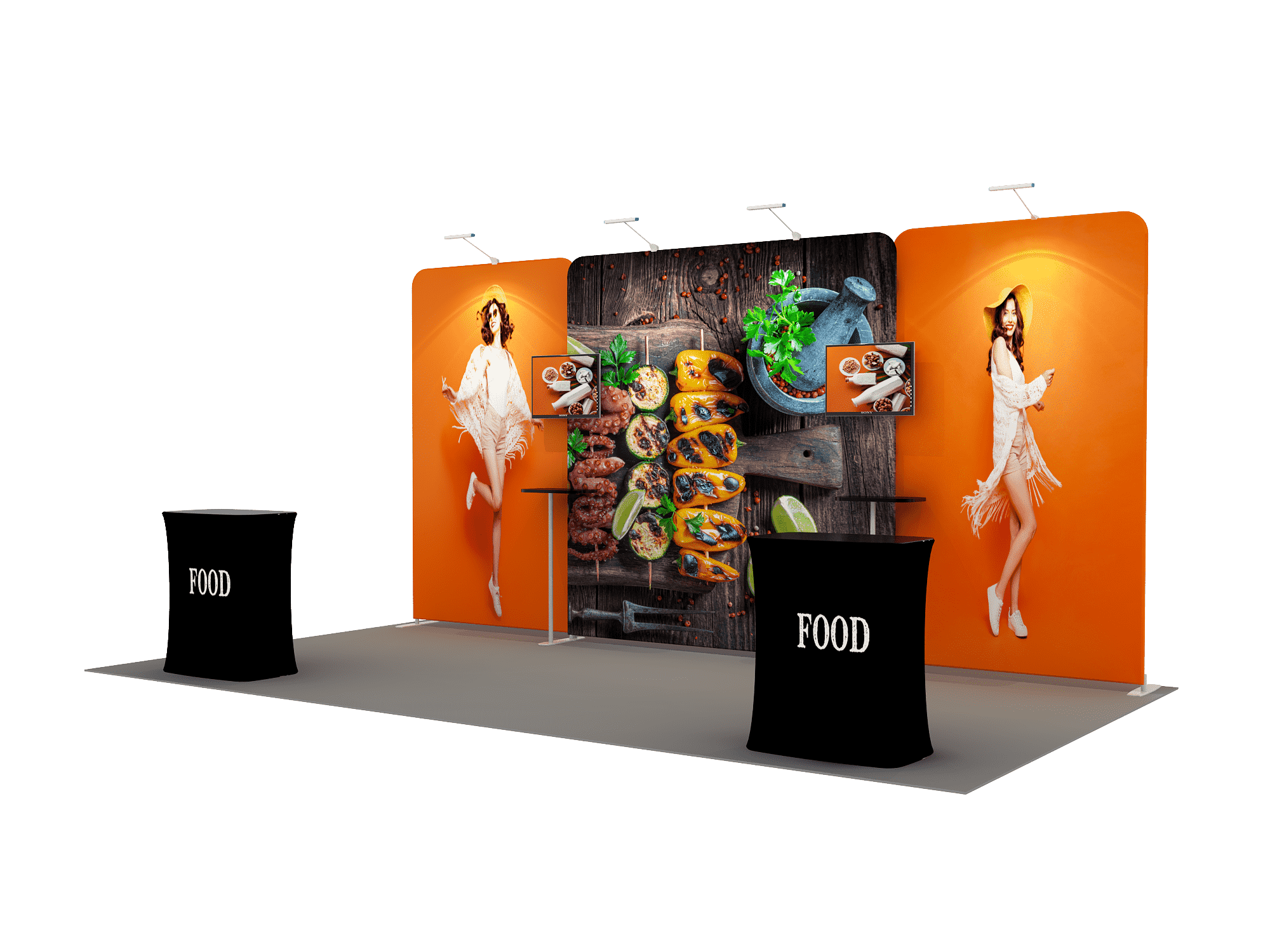 Portable Exhibit Display 6m x 3m - Model 4.