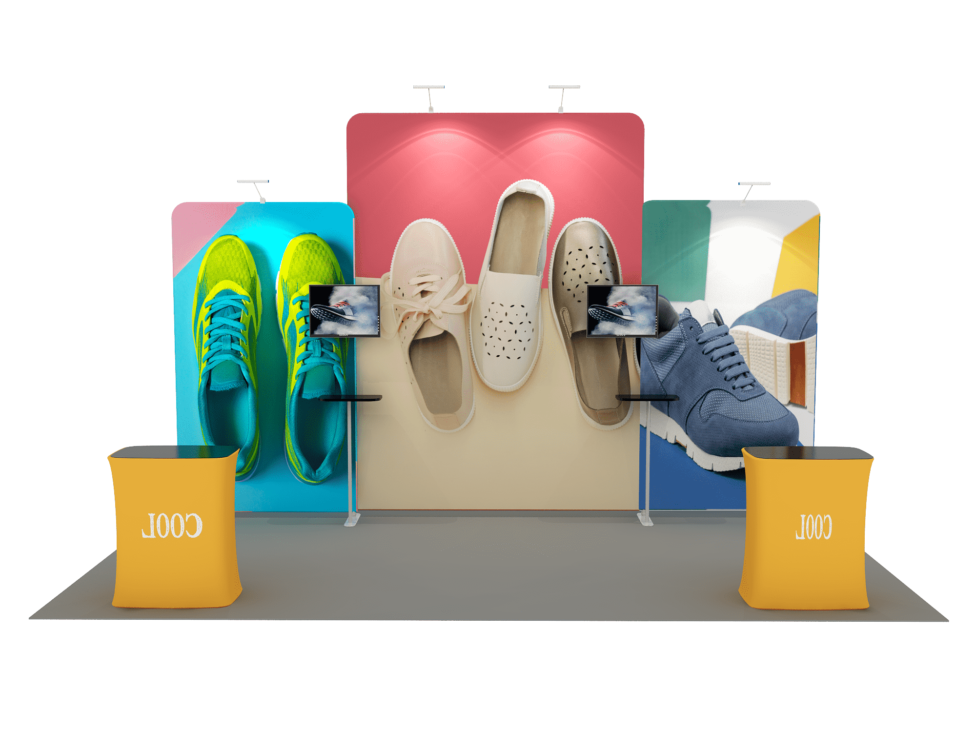 Portable Exhibit Display 6m x 3m - Model 5.