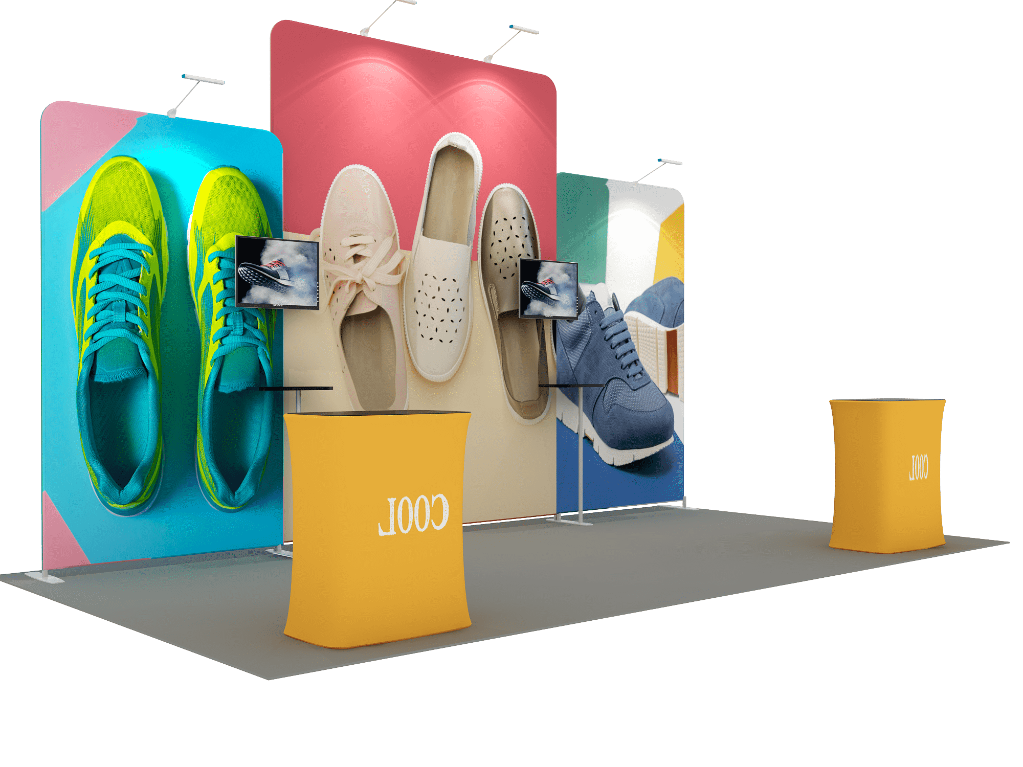 Portable Exhibit Display 6m x 3m - Model 5.