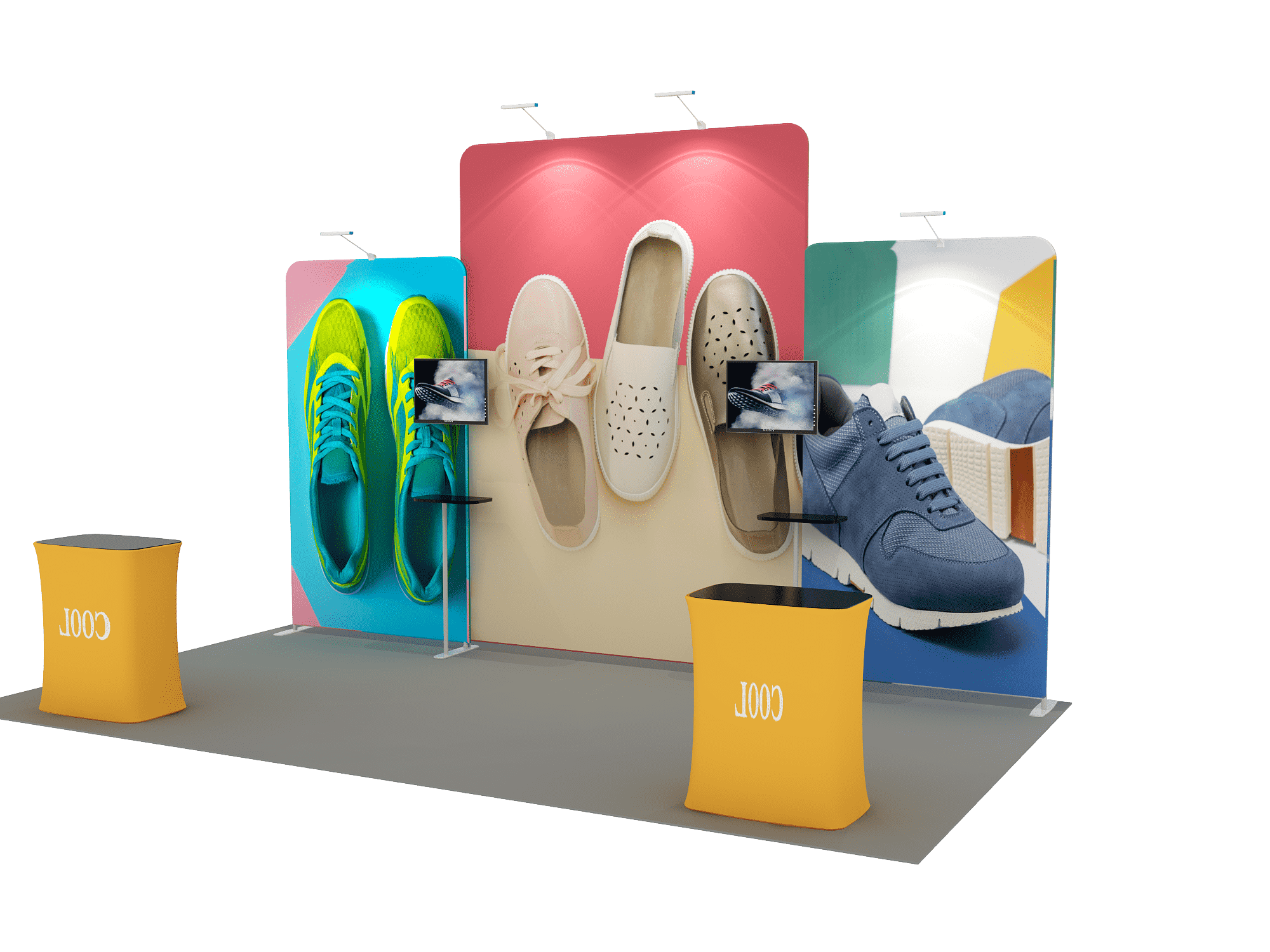 Portable Exhibit Display 6m x 3m - Model 5.