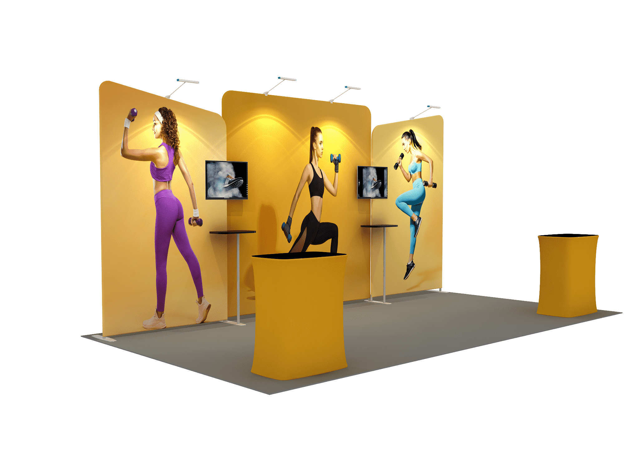 Portable Exhibit Display 6m x 3m - Model 6.