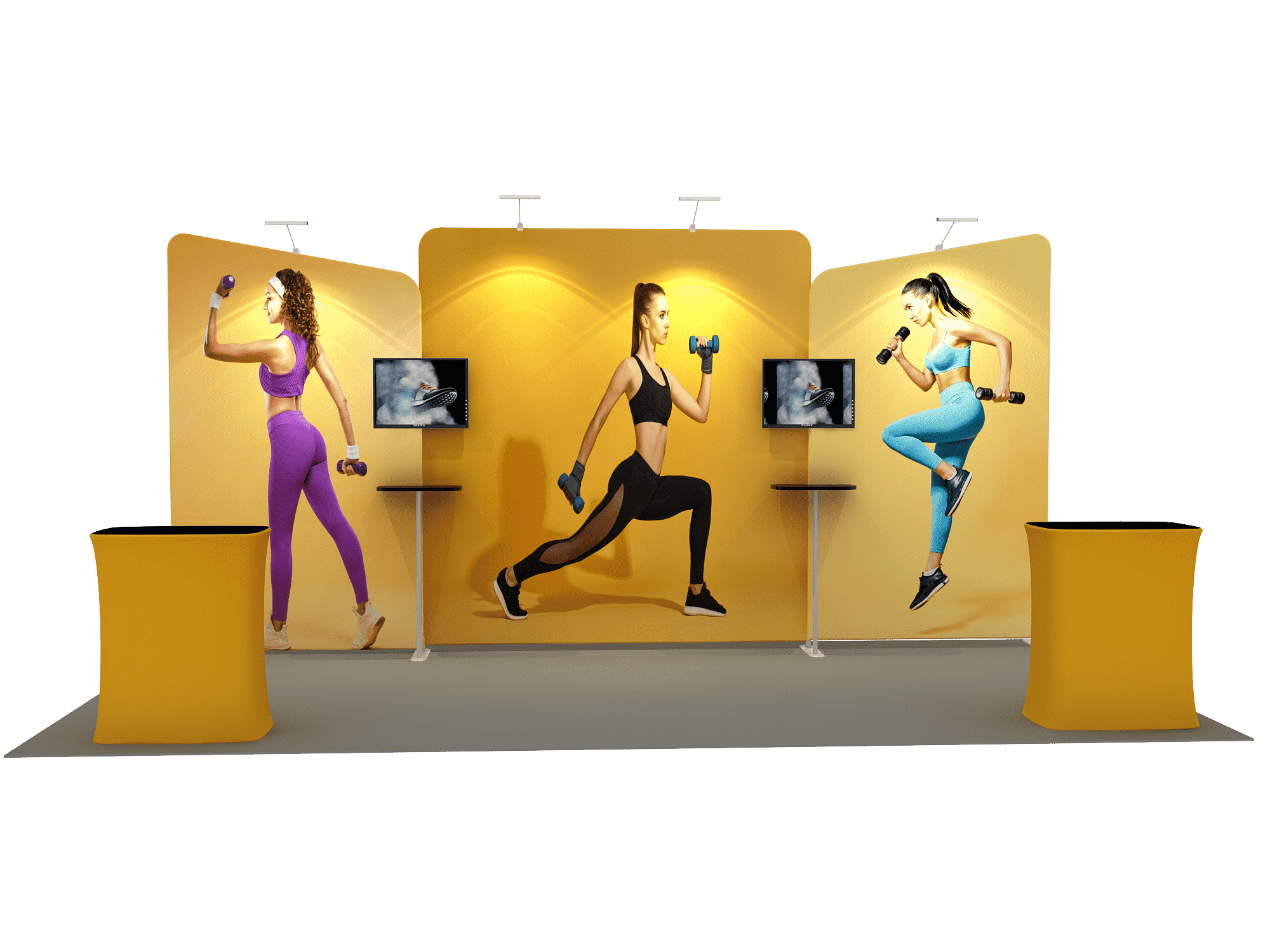Portable Exhibit Display 6m x 3m - Model 6.