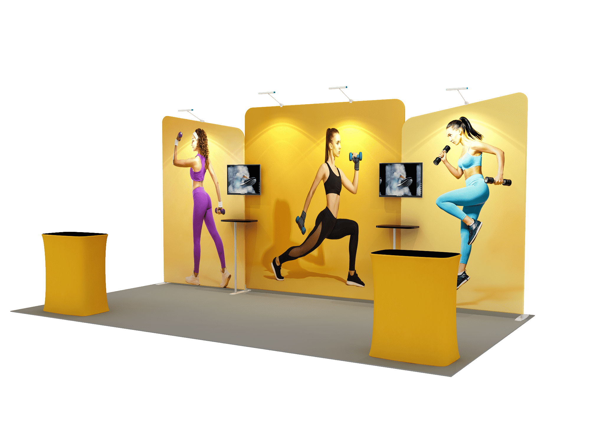 Portable Exhibit Display 6m x 3m - Model 6.