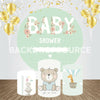 Baby Shower Event Party Round Backdrop Kit.