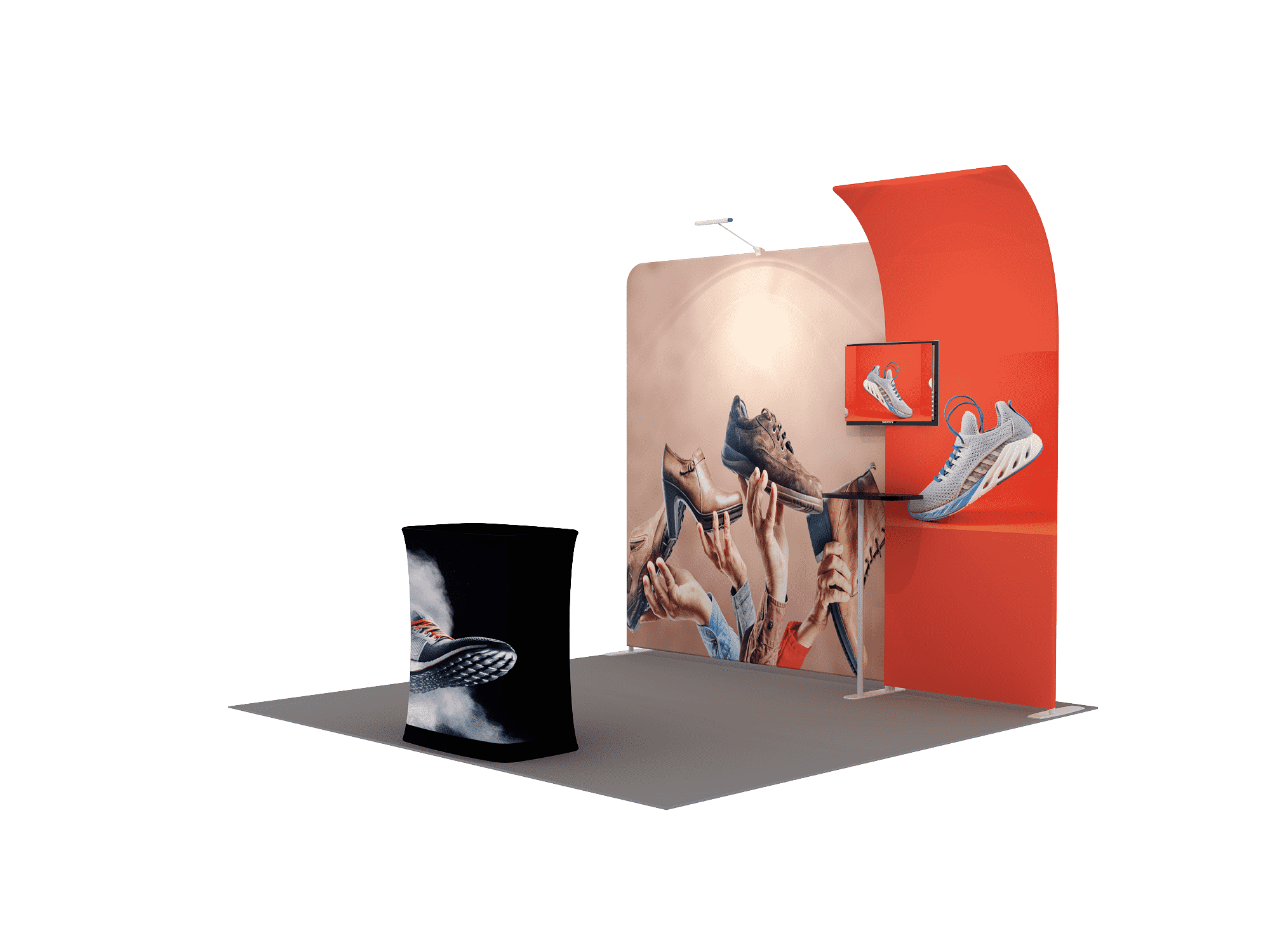 Portable Exhibit Display 3m x 3m - Model 6.