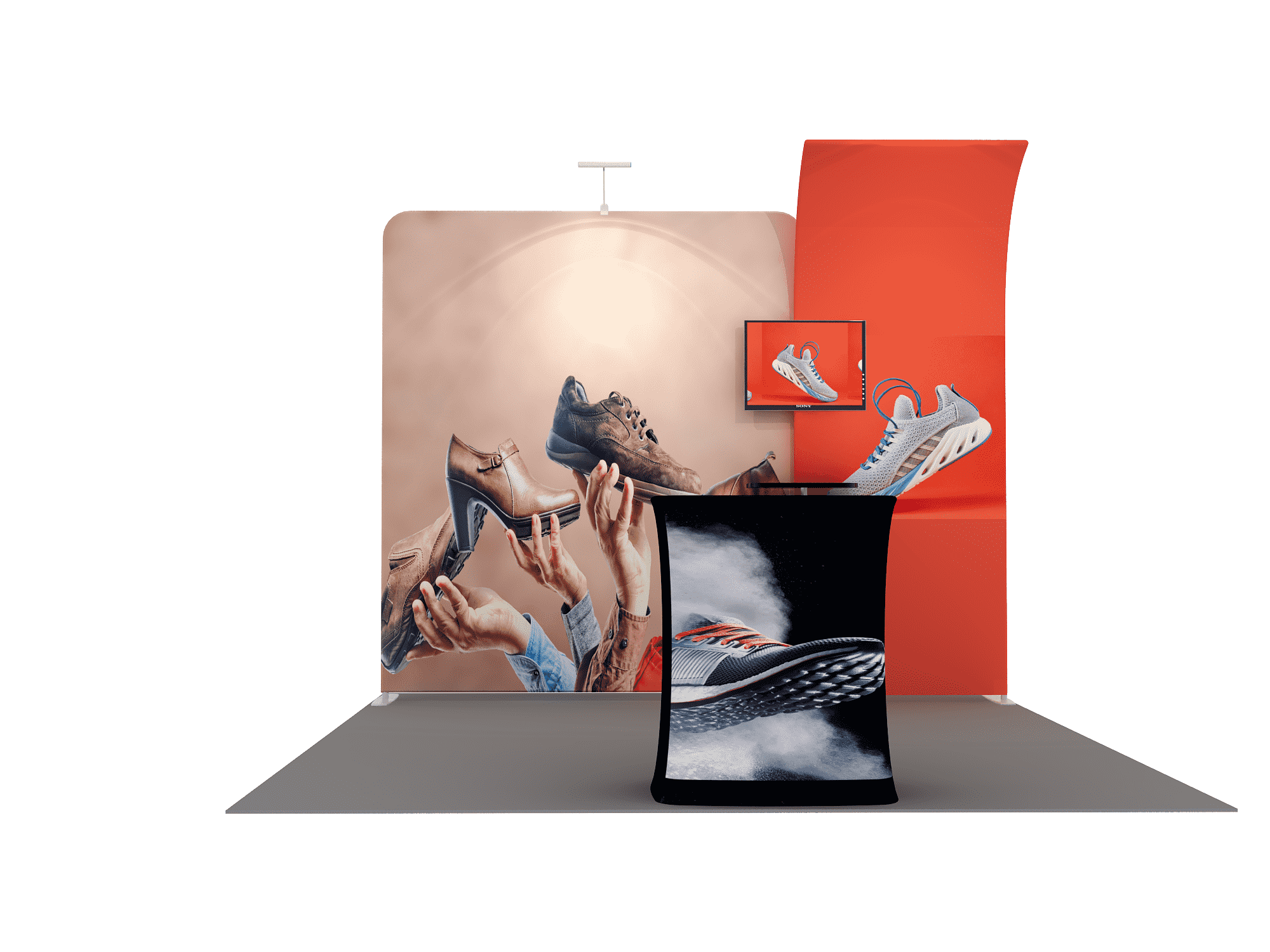 Portable Exhibit Display 3m x 3m - Model 6.