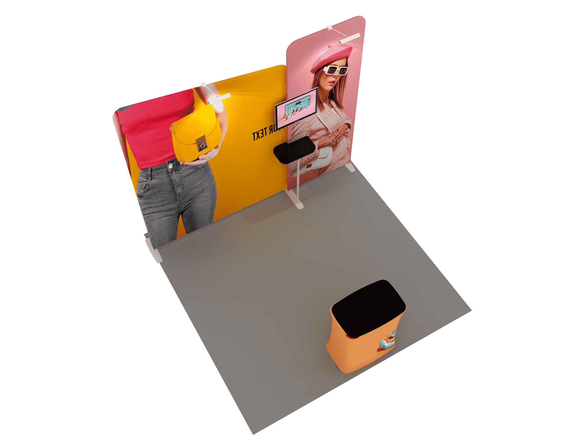 Portable Exhibit Display 3m x 3m - Model 7.