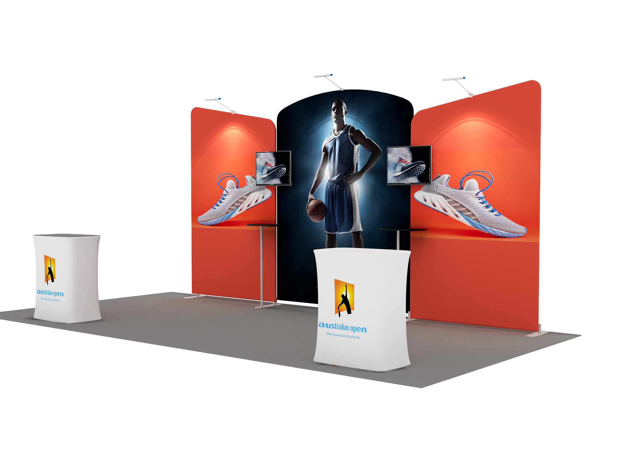 Portable Exhibit Display 6m x 3m - Model 8.