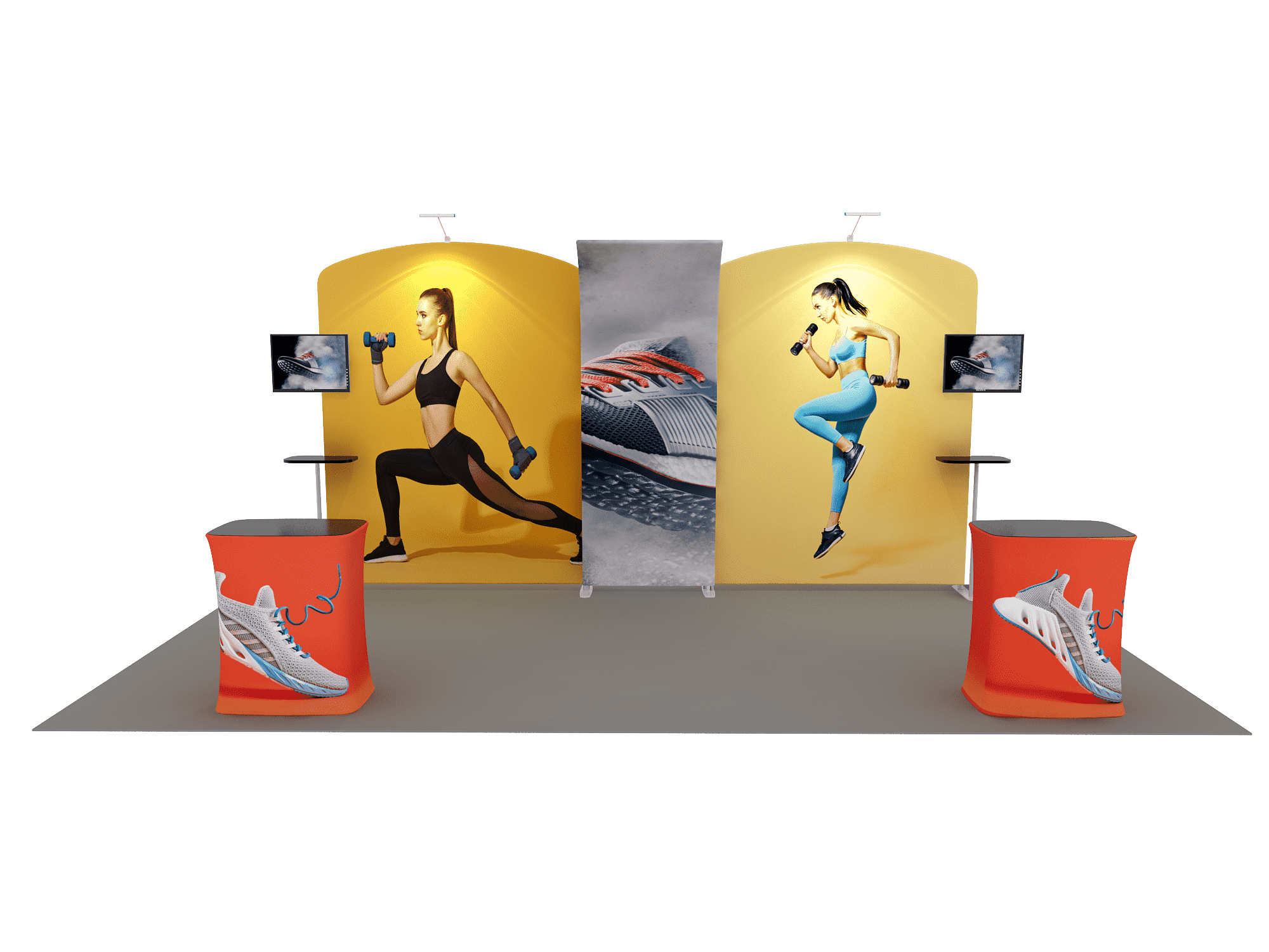 Portable Exhibit Display 6m x 3m - Model 9.