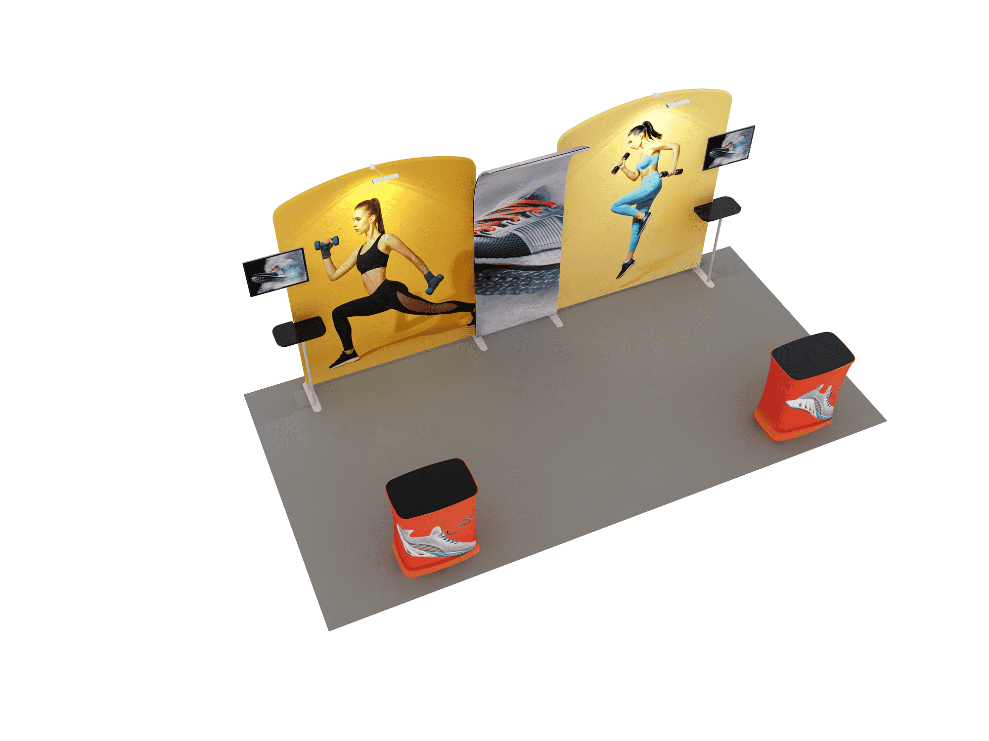 Portable Exhibit Display 6m x 3m - Model 9.