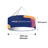 Sky Tube Circle Hanging Banner.