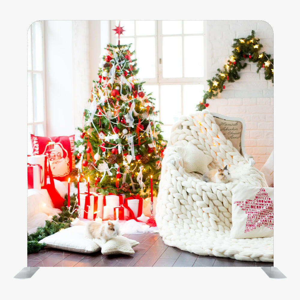 Christmas STRAIGHT TENSION FABRIC MEDIA WALL - 100.