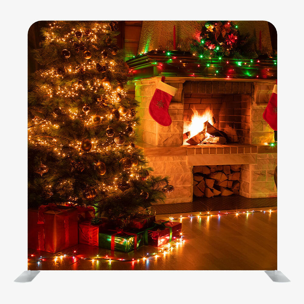 Christmas STRAIGHT TENSION FABRIC MEDIA WALL - 12.