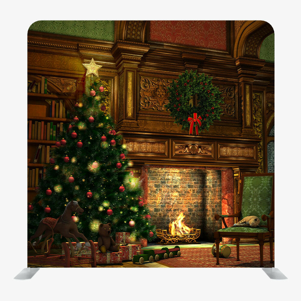 Christmas STRAIGHT TENSION FABRIC MEDIA WALL - 14.