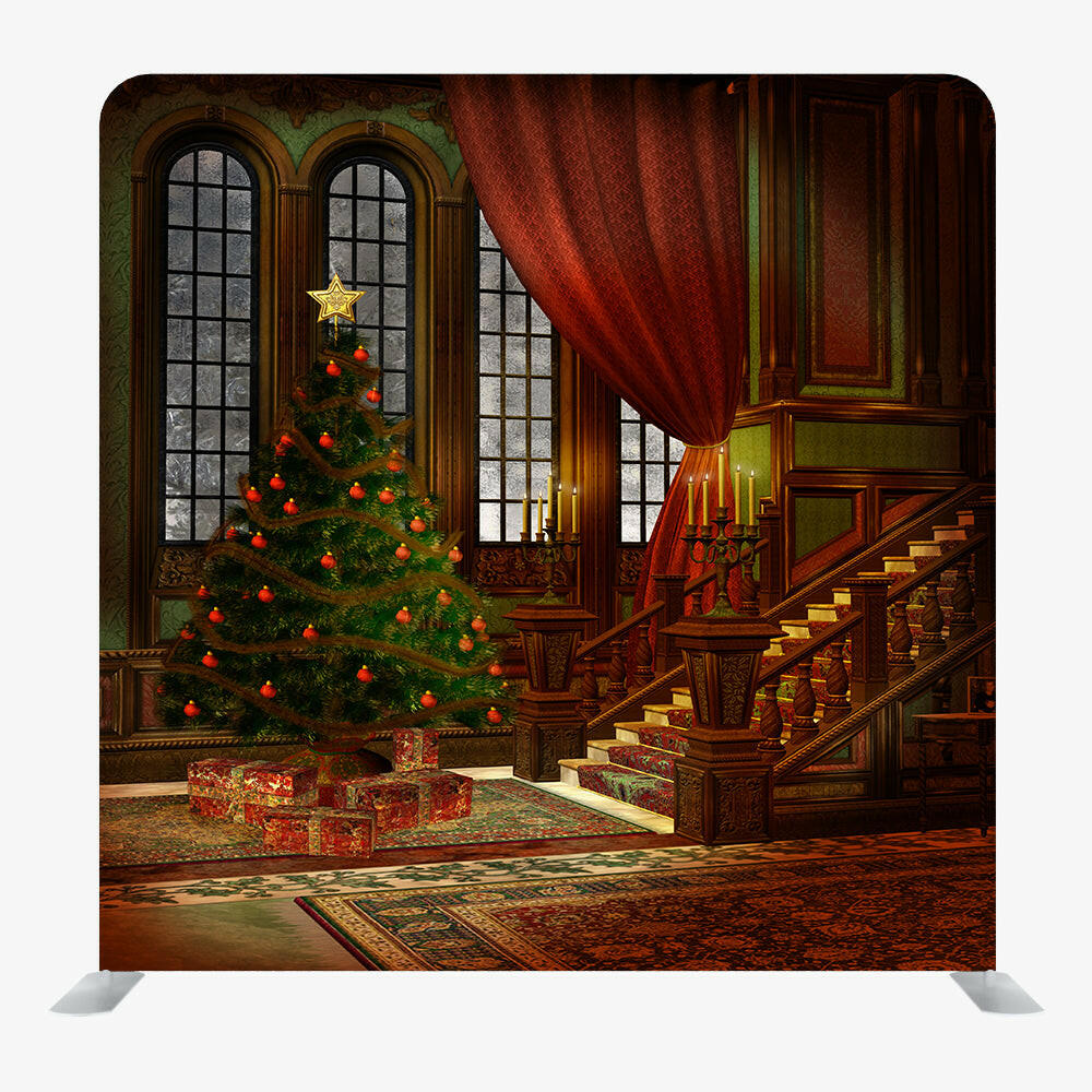 Christmas STRAIGHT TENSION FABRIC MEDIA WALL - 26.