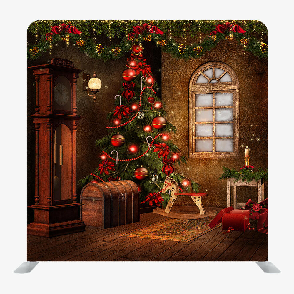 Christmas STRAIGHT TENSION FABRIC MEDIA WALL - 27.