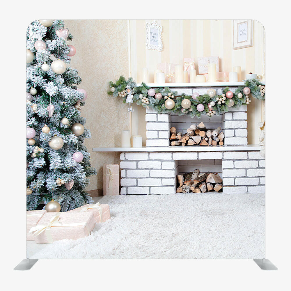 Christmas STRAIGHT TENSION FABRIC MEDIA WALL - 33.