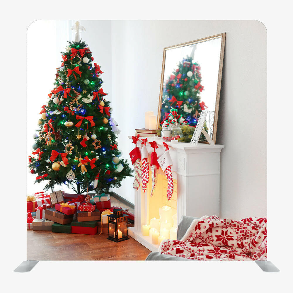 Christmas STRAIGHT TENSION FABRIC MEDIA WALL - 39.