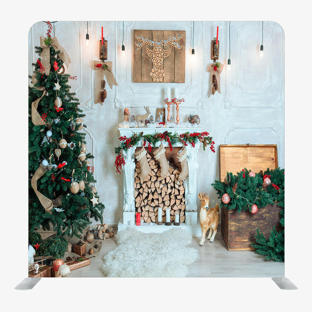 Christmas STRAIGHT TENSION FABRIC MEDIA WALL - 43.
