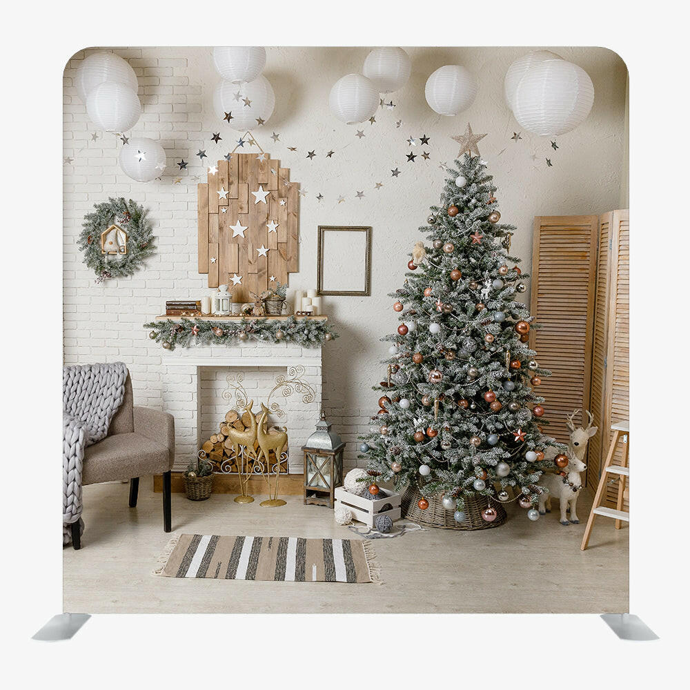 Christmas STRAIGHT TENSION FABRIC MEDIA WALL - 56.