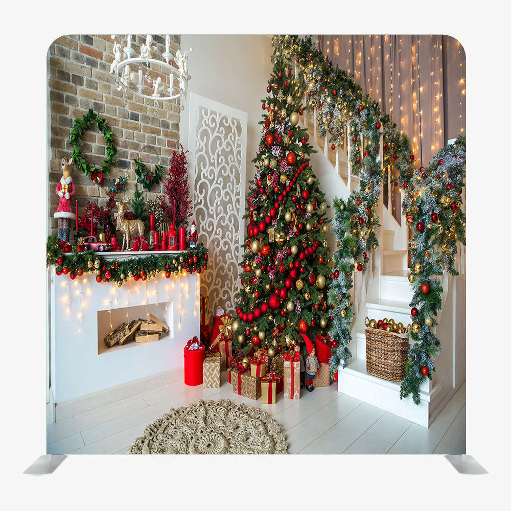 Christmas STRAIGHT TENSION FABRIC MEDIA WALL - 61.